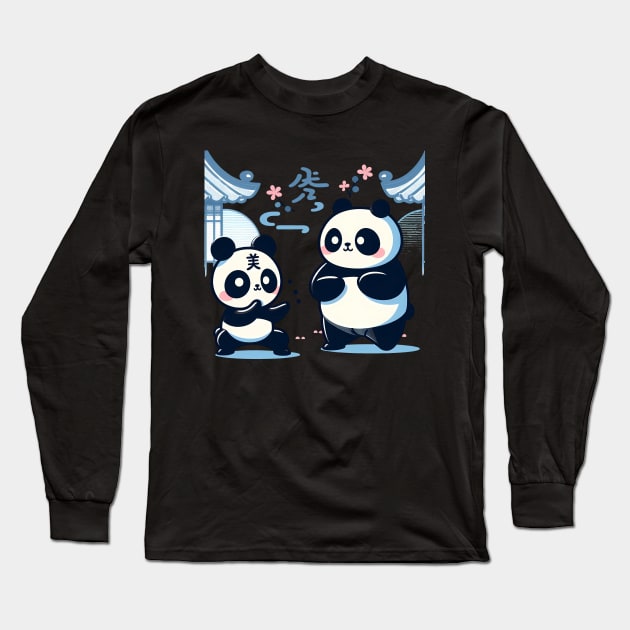 Kung Fu Panda T-shirt Long Sleeve T-Shirt by Pastew Stdio